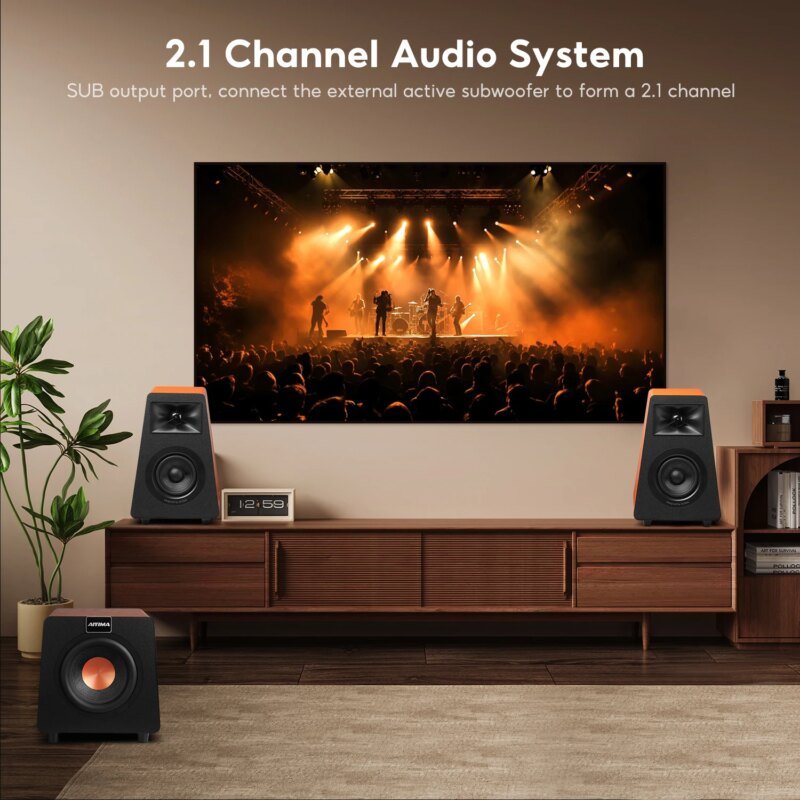 Enceintes actives S30, Bluetooth 5.3, 45Hz – 20kHz, Home Cinéma & HiFi – Image 3