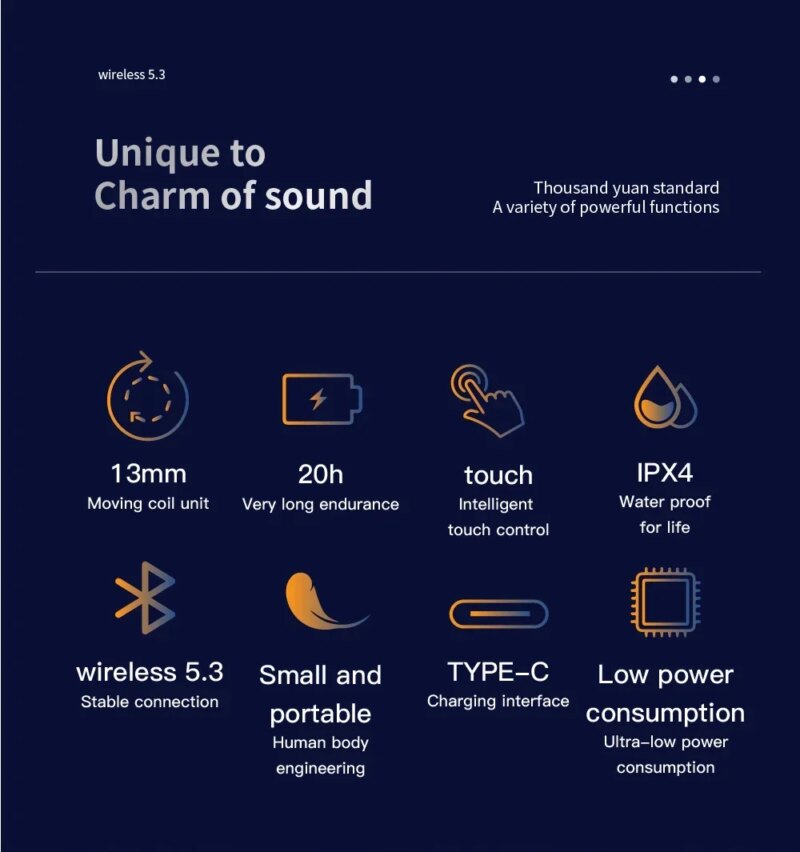 Écouteurs Sans Fil BOSEBYE, Air 7 TWS, Bluetooth HiFi avec micro intégré – Image 5