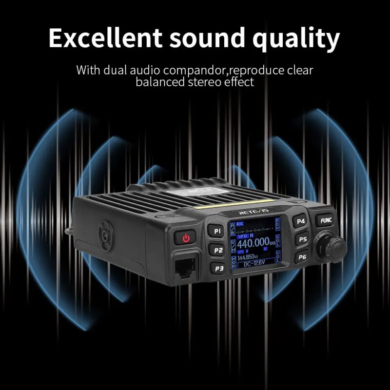 Autoradio mobile VHF/UHF professionnel, Talkie-Walkie longue portée, Ham Radio Amateur – Image 4