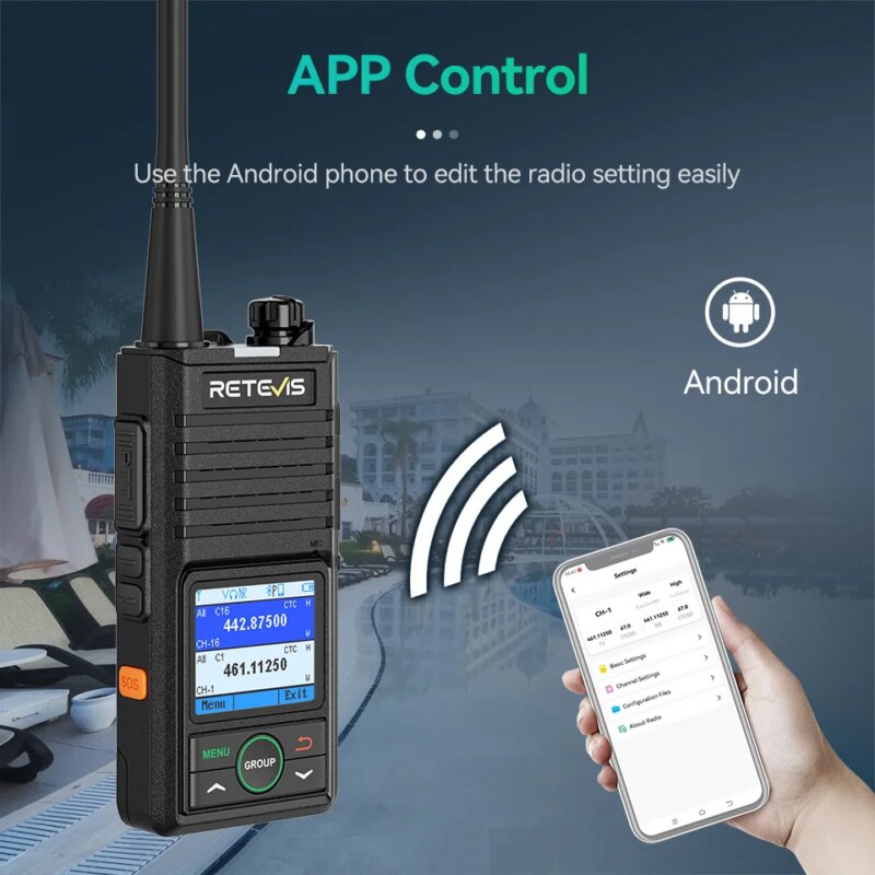 Talkie-Walkie RB658, communication sans fil de haute qualité, contrôle via application mobile – Image 2