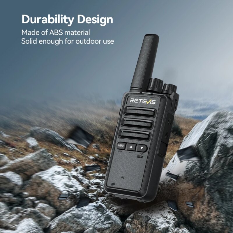 Lot de 2 Talkie-Walkie RT668B sans licence (PMR446/FRS), construction robuste, appels sécurisés – Image 5