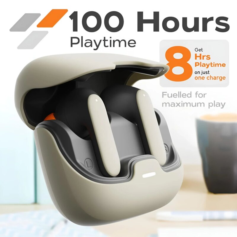 Écouteurs intra-auriculaires sans Fil Bluetooth 5.4 TWS, latence ultra faible, suppression du bruit ENC – Image 3