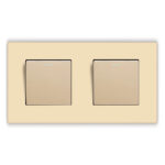 Interrupteur d’éclairage à bouton-poussoir en verre trempé, 10A, Or – Image 4