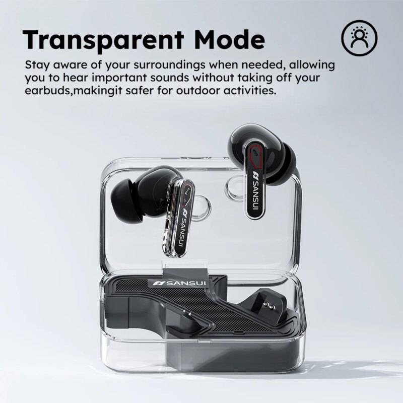 Écouteurs W7 ANC TWS, Bluetooth 5.4,  réduction de bruit 35dB, basses puissantes, IPX4, 30H d'autonomie – Image 4