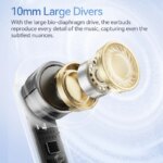 Écouteurs sans fils MeloBuds Neo, Bluetooth 5.3 TWS, 4 Micros ENC, affichage LED, connexion multipoint et son Haute Définition – Image 5