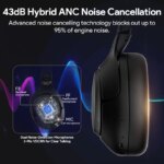 Casque sans fils H3 ANC, Bluetooth 5.4, réduction active de bruit Hybride 43dB, autonomie 60H – Image 4
