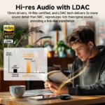 Écouteurs sans fil MeloBuds Pro, Bluetooth 5.3, ANC hybride adaptative jusqu’à 46dB, Hi-Res Audio LDAC, 34H d’autonomie, étanchéité IPX5 – Image 4