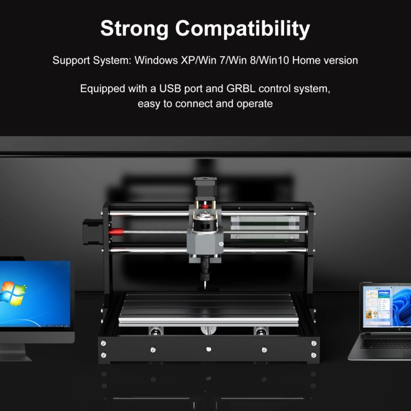 Fraiseuse CTT3018 CNC 2-en-1 de précision, multi-usages avec carte de contrôle 32 bits, compacte et évolutive – Image 5