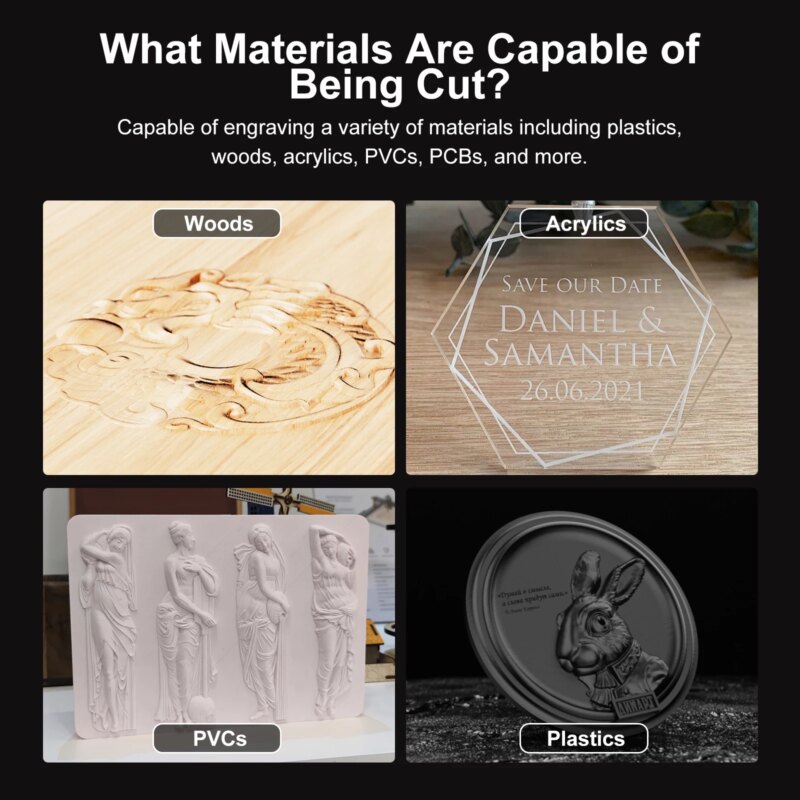 Fraiseuse CTT3018 CNC 2-en-1 de précision, multi-usages avec carte de contrôle 32 bits, compacte et évolutive – Image 6