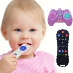 Anneau de dentition silicone bébé, forme télécommande, manette de jeux, sans latex (0-24 mois) – Image 6