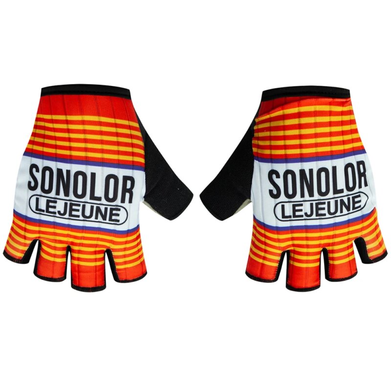 Gants de Cyclisme demi-doigt rétro unisexes, collection vintage légendaire – Image 3