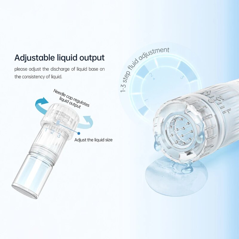 Stylo Derma Hello Face H5, Professionnel 2-en-1 avec micro-aiguilles automatiques & EMS – Image 5