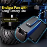 Voiture télécommandée 4x4 amphibie, double Contrôle 2.4G, Tout-Terrain & Étanche, démo Automatique & Drift 360° – Image 6