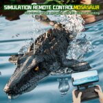 Crocodile Mosasaur télécommandé étanche 2.4G avec caméra HD, Contrôle App & pulvérisation d’eau
