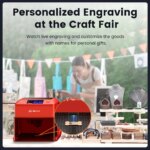 Machine de gravure laser intelligente Pixi AlgoLaser, 3W/5W/10W, écran tactile, sans PC, gravure 300+ matériaux, sécurisée et portable – Image 5