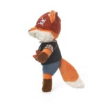 Peluche renard pirate 30 cm, coton PP doux – Image 2