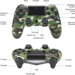 Manette sans fil Bluetooth, Compatible PS4 / PC / Android, Pavé tactile, LED & gâchettes précises – Image 6
