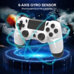 Contrôleur de jeu sans fil amélioré PS3/PS4/PC, Gyroscope 6 axes, vibration double moteur – Image 6
