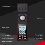 Luxmètre numérique HT603 3-en-1 avec écran LCD, mesure de la lumière, température et humidité – Image 2