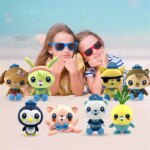 Peluche Octonauts Aoger, figurines en coton, Captain Barnacles, Kwazii, Peso, Dashi, Tweak, Shellington, Professor Inkling, Vegimal