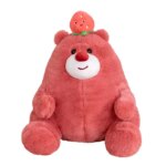 Peluche géante ours fruit kawaii, doux en coton, jouet en peluche doux, 70 cm