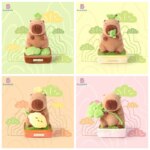Peluche capybara plante, jouet doux en coton, décoratif et oreiller doux, 30 cm – Image 6