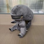 Peluche Alien Xenomorphe avec fermeture éclair, en coton PP doux, 25 cm – Image 4