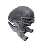 Peluche Alien Xenomorphe avec fermeture éclair, en coton PP doux, 25 cm