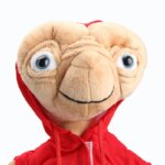 Peluche E.T. l’Extraterrestre en sweat rouge, coton PP doux, 28 cm – Image 4