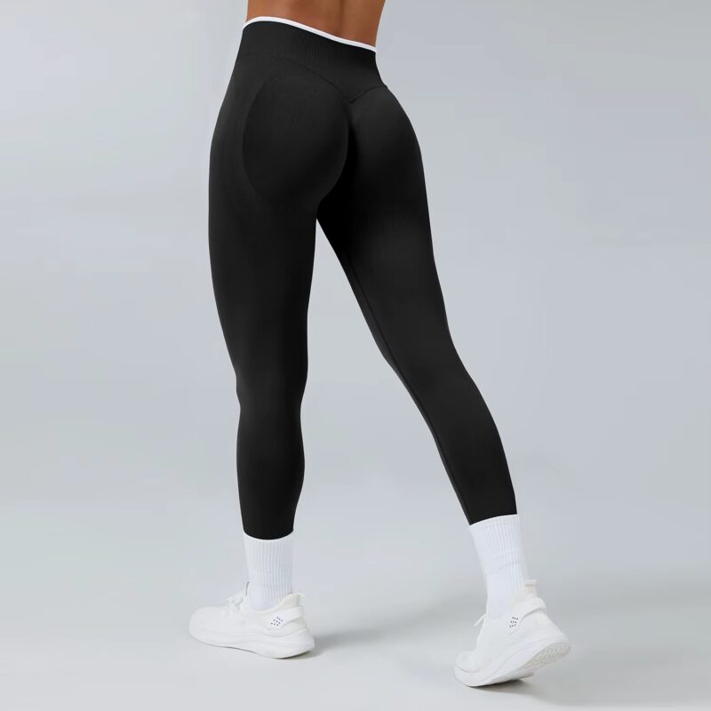 S294692d36eaa49cfbcc81db54b75d731j Legging Statement scrunch taille en V, effet galbant, tissu doux, plusieurs coloris – Image 9