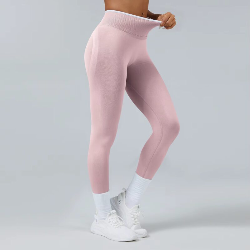 S42200cf21fc74a2c9a57bd0b65412064a Legging Statement scrunch taille en V, effet galbant, tissu doux, plusieurs coloris – Image 6