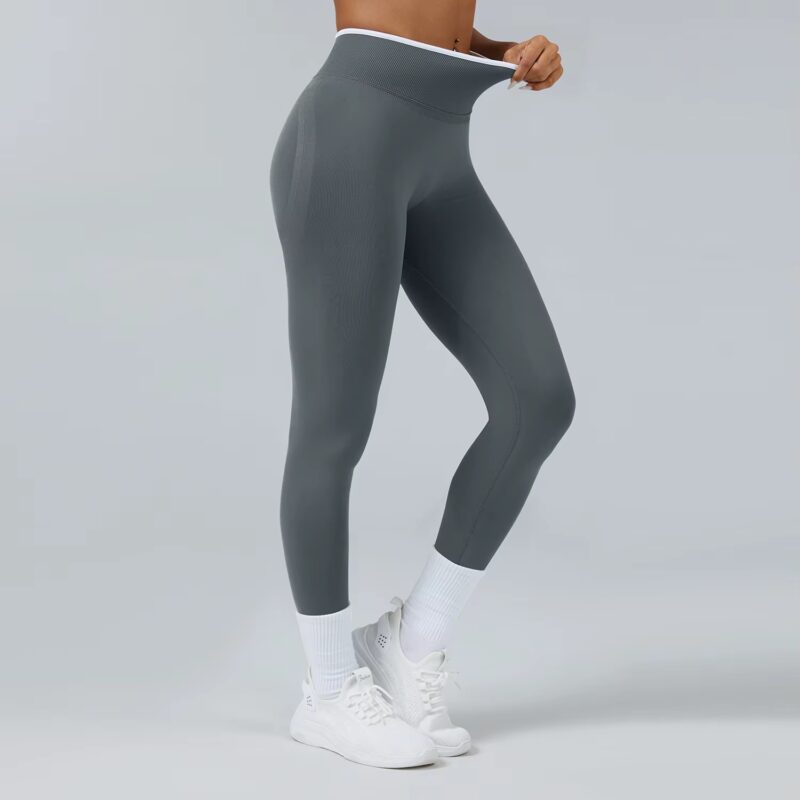S61a991d3dafc49d4a116c13344e95841N Legging Statement scrunch taille en V, effet galbant, tissu doux, plusieurs coloris – Image 12