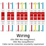 Interrupteur d’isolement AC/DC 2P, 60A / 100A, thermoplastique haute résistance, verrouillage manuel, certifié CE – Image 5