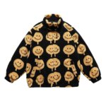 Parka sherpa en laine d’agneau synthétique, style streetwear Harajuku, chaude, oversize, col montant, fermeture éclair – Image 8