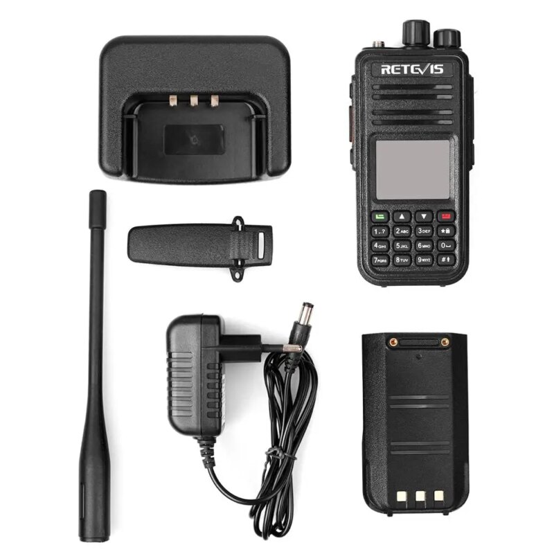 Talkie-Walkie numérique RT3S, DMR, Bi-Bande VHF/UHF 5W, GPS – Image 6