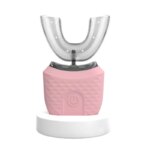 Brosse à dents sonique en U 360°, Nettoyage automatique + LED blanchissante, Recharge sans fil, Silicone doux – Image 4