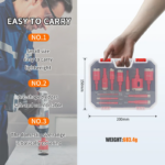 Jeu de scies cloches diamant 6–35 mm (12 pièces), Kit forets pour carrelage, marbre, granit, verre, Perçage à sec – Image 2