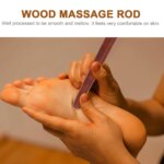 Bâton de massage en bois pour réflexologie – Pieds, mains, dos et visage – Image 4