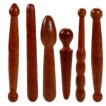 Bâton de massage en bois pour réflexologie – Pieds, mains, dos et visage