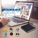 Lecteur CD/DVD externe USB 3.0 et USB-C – Graveur portable pour PC et Mac – Image 5