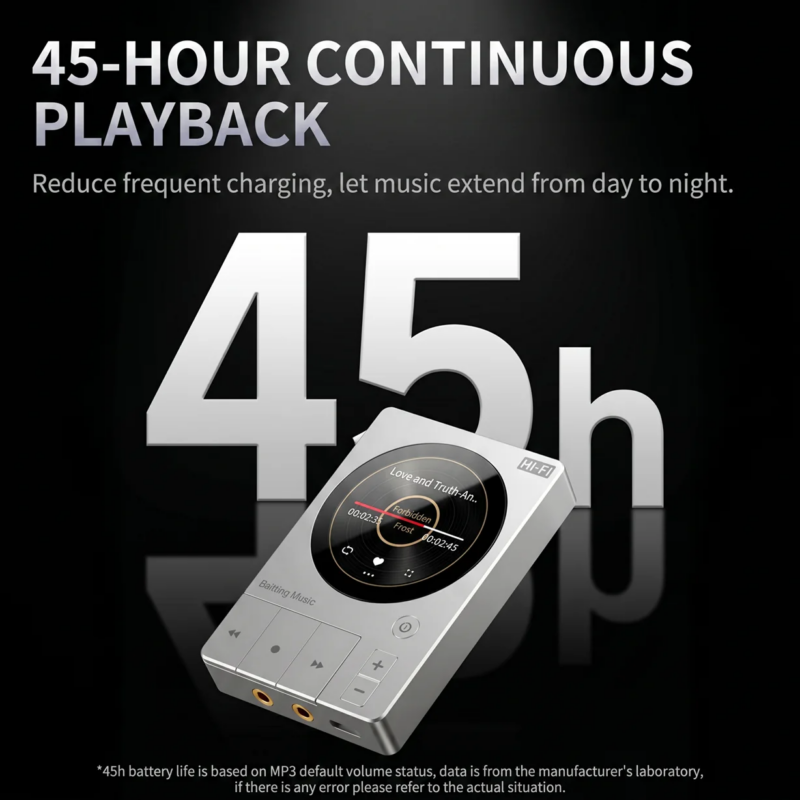 Lecteur MP3 Hi-Fi BF30 Bluetooth 5.3 – DSD256, autonomie 45 h, écran 1,5" – Image 5