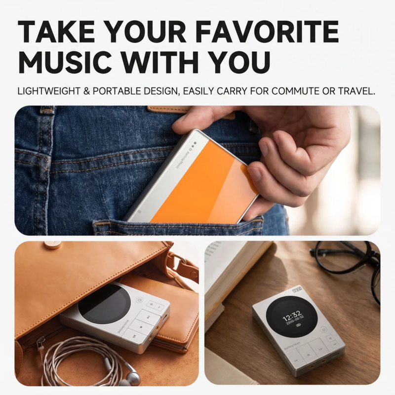 Lecteur MP3 Hi-Fi BF30 Bluetooth 5.3 – DSD256, autonomie 45 h, écran 1,5" – Image 7