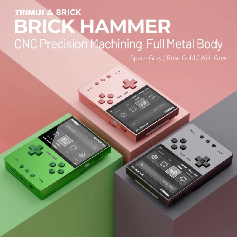 TRIMUI Brick Hammer TG3040 – Console rétro portable en aluminium CNC, écran IPS 3,2″ – Image 6