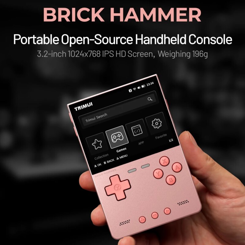 TRIMUI Brick Hammer TG3040 – Console rétro portable en aluminium CNC, écran IPS 3,2″ – Image 2