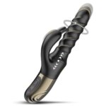 Vibromasseur Rabbit Tornado G-Spot Noir – Rotation 360°, poussée et 9 vibrations