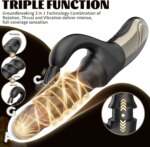 Vibromasseur Rabbit Tornado G-Spot Noir – Rotation 360°, poussée et 9 vibrations – Image 4