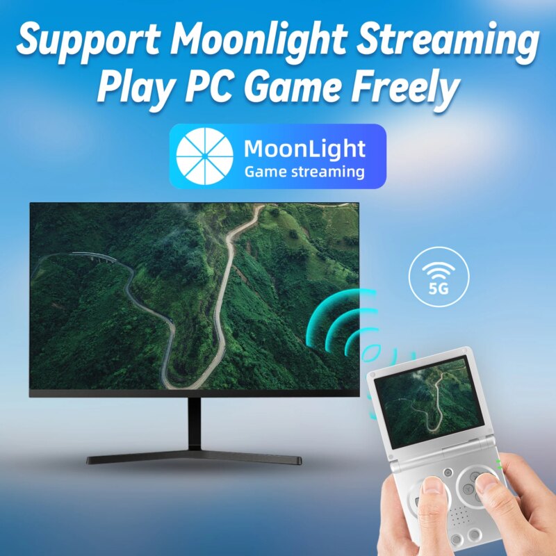 ANBERNIC RG35XXSP Console de jeux rétro pliable 3,5″ IPS – H700, Wi-Fi, Bluetooth et HDMI – Image 6