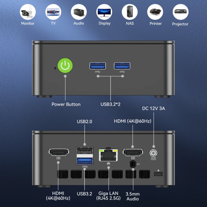 Mini PC GMKtec NucBox G3S Intel N95 – 8 Go RAM, SSD 256 Go, Windows 11 Pro – Image 4
