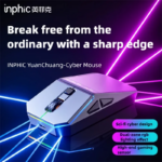 Souris gaming INPHIC YuanChuang Cyber – 12 800 DPI, Tri-mode, RGB, 65,5 g – Image 2