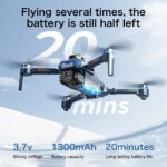 GT8 – Drone pliable brushless avec double caméra et télécommande à écran – Image 4